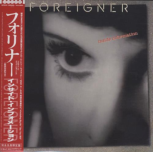 Foreigner Inside Information Japanese CD album (CDLP) (388075)
